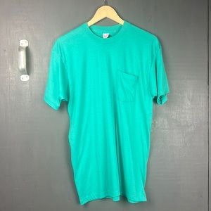 Vintage Green Pocket Tee